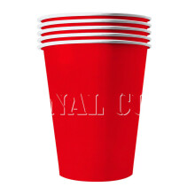 20 American recyclable red cardboard cups 53cl