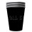Rubies 20 American black recyclable cardboard cups 53 cl 1