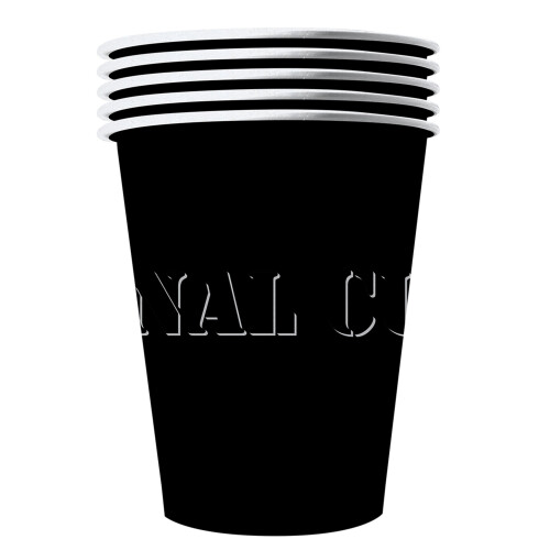 Rubies 20 American black recyclable cardboard cups 53 cl