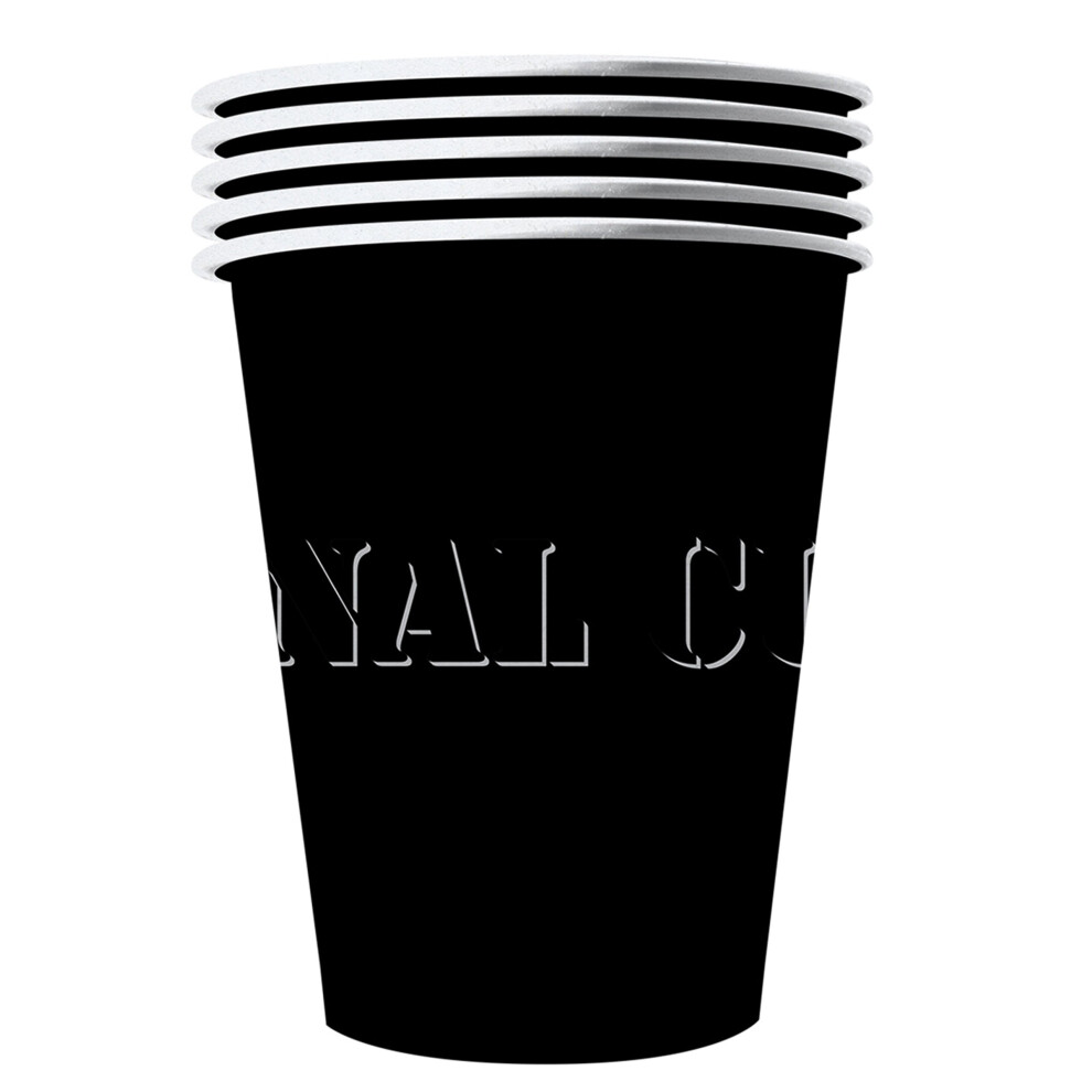 Rubies 20 American Recyclable Cardboard Cups 53 Cl Black