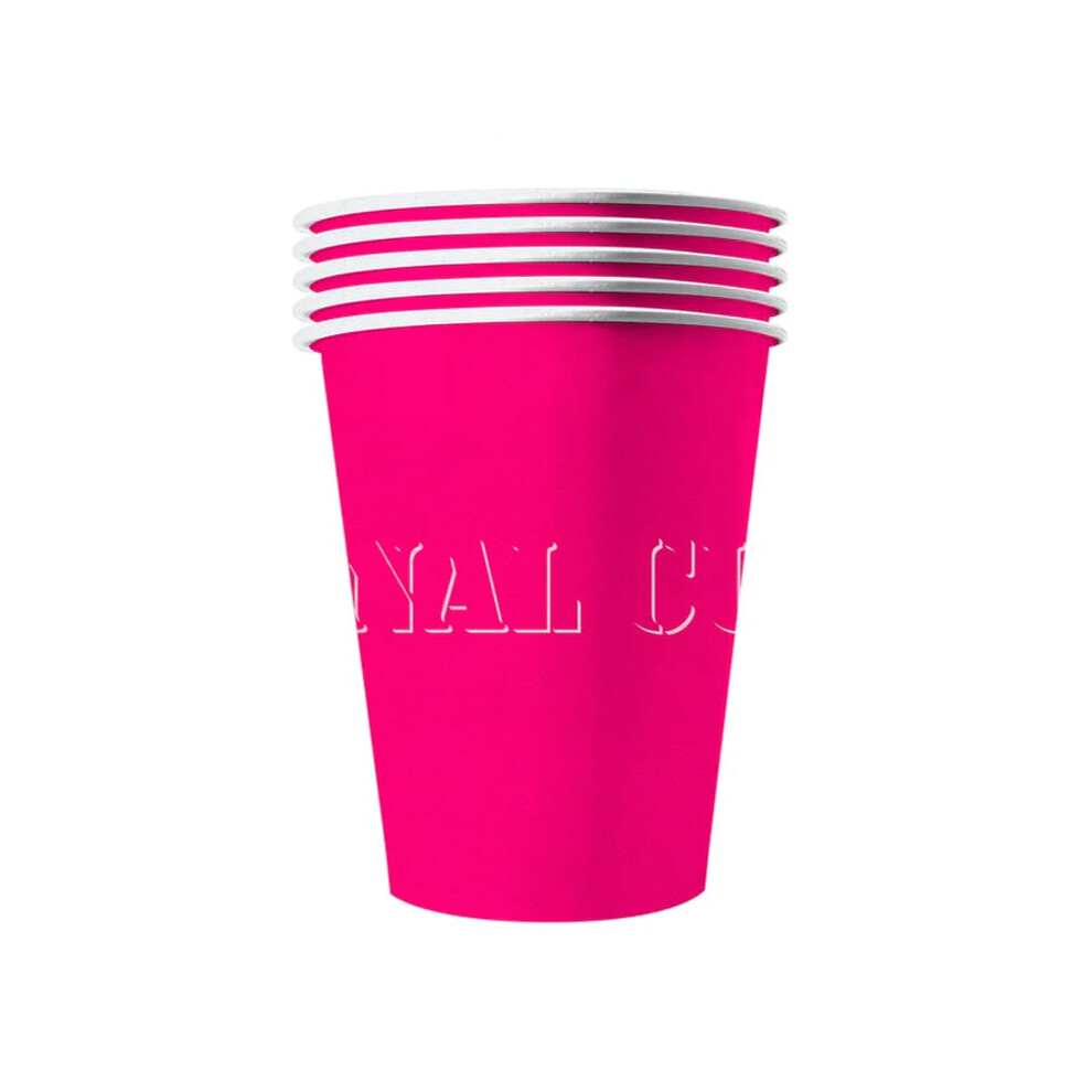 Rubies 20 American Recyclable Cardboard Cups 53 Cl Pink