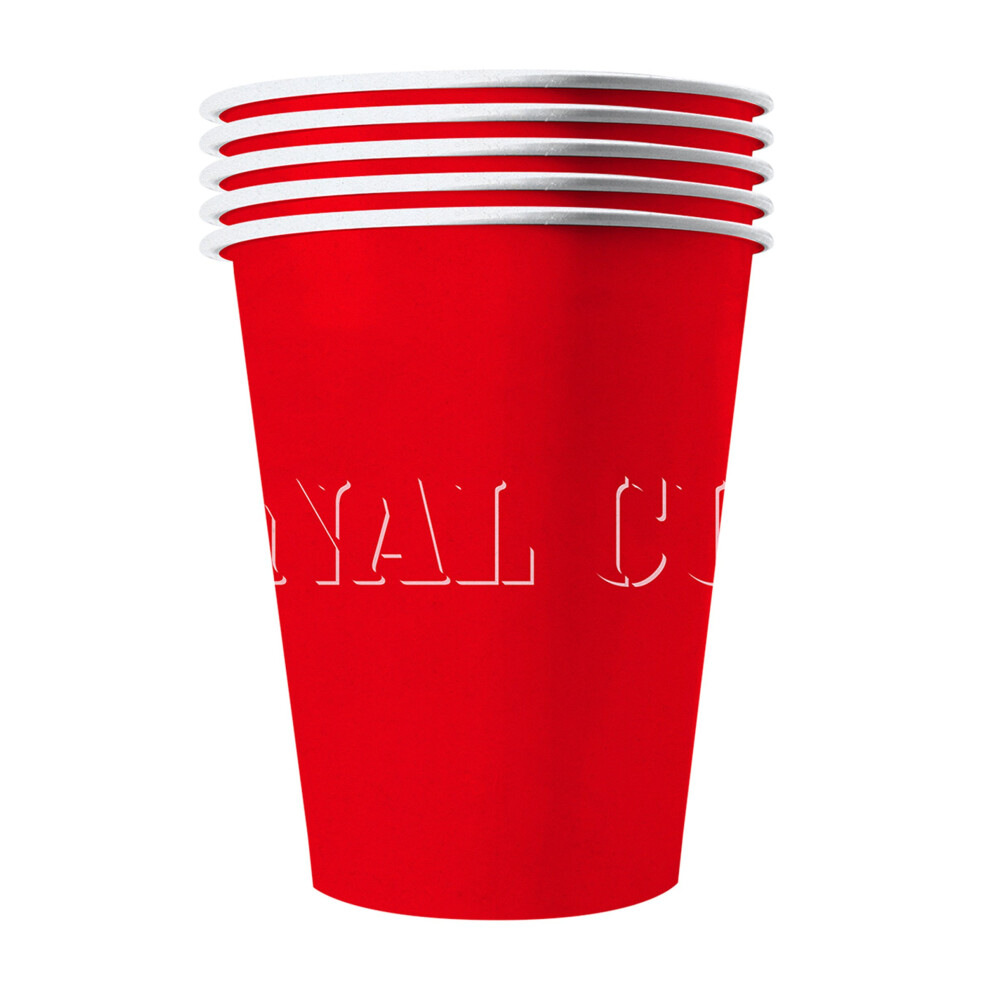 Rubies 20 American Recyclable Cardboard Cups 25 Cl Red