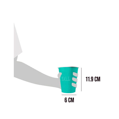 Rubies 20 American Summer recyclable cardboard cups 53 cl 2