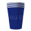 Rubies 20 American recyclable blue cardboard cups 53 cl 1