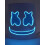 Rubies Adult blue LED marshmallow DJ mask 1