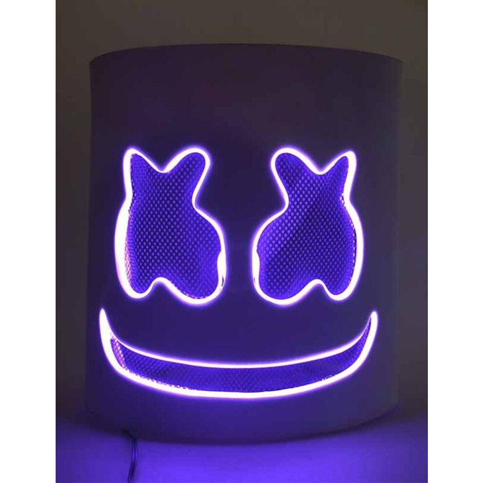 Rubies Adult Purple Led Marshmallow Dj Mask