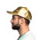 Rubies Adult iridescent gold cap 3