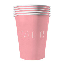 20 American recyclable cardboard cups pastel pink 53 cl