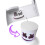 Rubies Adult purple LED marshmallow DJ mask 4