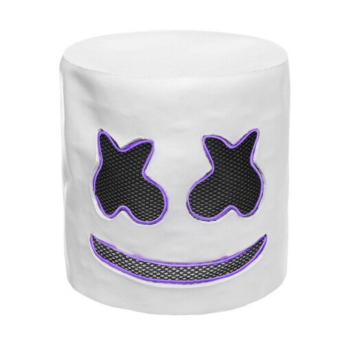 Rubies Adult purple LED marshmallow DJ mask 1