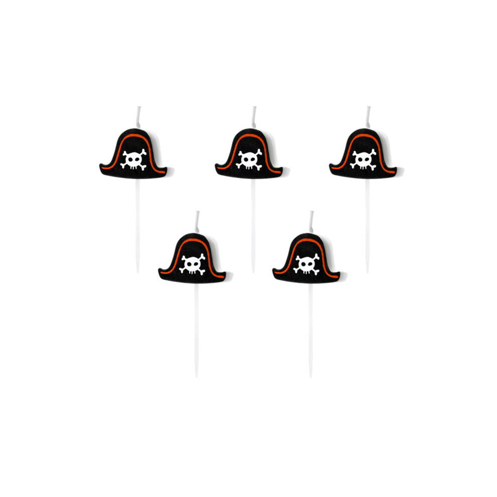 Rubies 5 Birthday Candles On Pirate Hat Picks 2 Cm