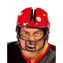 Adult red football player helmet