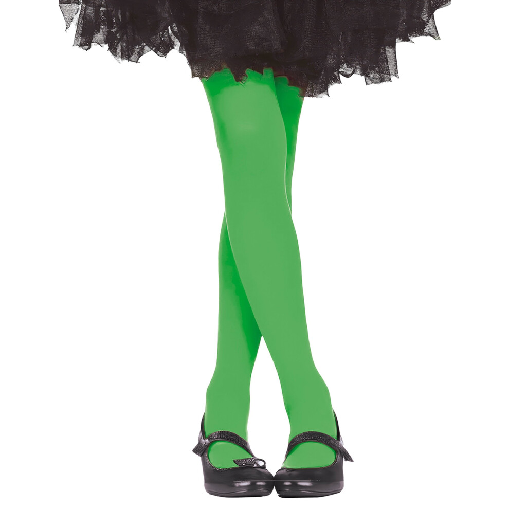 Rubies Opaque Tights For Girls Green
