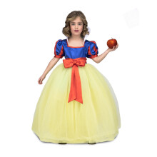 Yellow and blue ball princess costume for girls