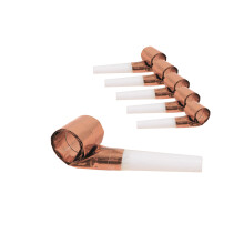 6 Rose gold no-shows 4 x 30 cm