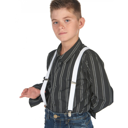 Rubies Children's white suspenders 2