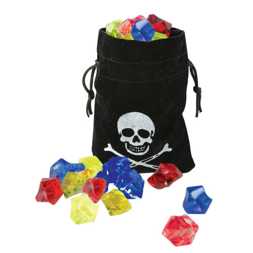 Rubies Pirate purse with faux gemstones