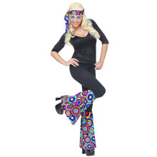 Adult Blue Bubbles 70s Headband and Leg Warmers Kit