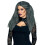 Rubies Women's gray crimped wig 1
