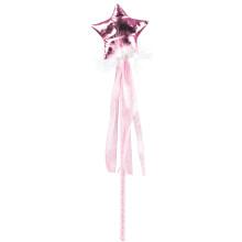 Pastel pink fairy wand for girls