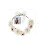 Rubies White flower crown 17 cm 3