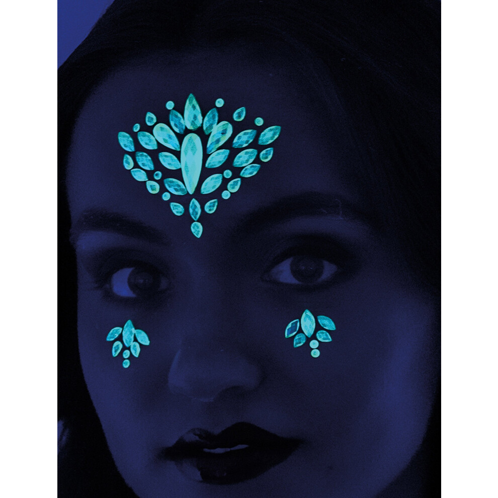Rubies Phosphorescent Adhesive Tattoos For Women