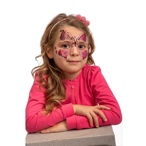 Rubies Butterfly adhesive tattoos for children
