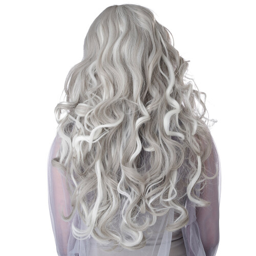 Rubies Long gray phosphorescent wig for women 2