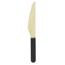 8 Small black wooden knives 16 cm