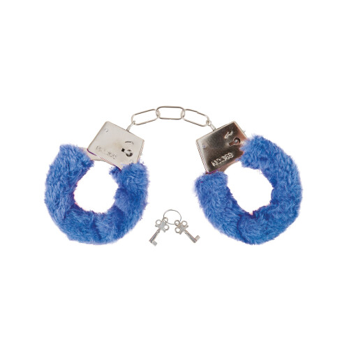 Rubies Adult blue fur handcuffs