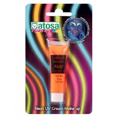 Rubies UV Orange Neon Makeup Tube