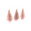Rubies Small artificial rose gold trees 5.5 x 2.5 cm 1