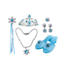 Kit of 6 blue princess accessories for girls