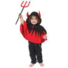 Red and black little devil cape for babies