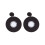 Rubies Adult Retro Vinyl Record Earrings 2