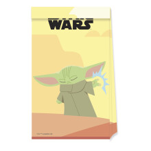 Star Wars Mandalorian Baby Yoda fødselsdagspapir slikposer 4 stk.
