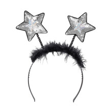 Adult silver star headband