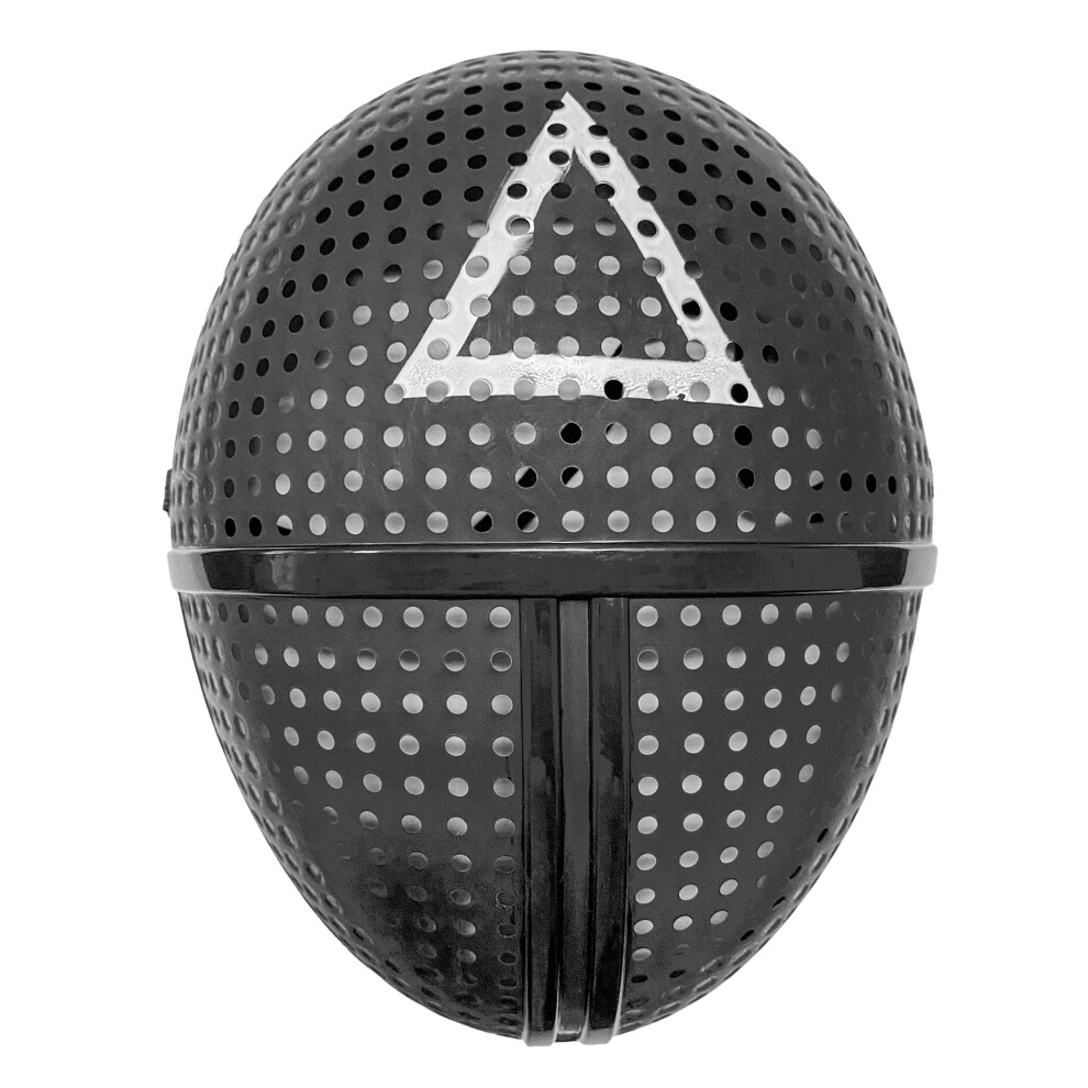 Rubies Plastic Mask Game Guardian Adult Triangle Symbol Black/White