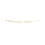 Rubies 3m gold star cardboard garland 3