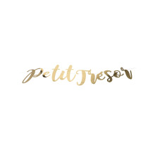 Little Treasure Garland with Metallic Gold Letters 120 cm