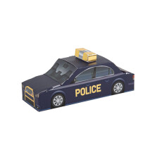 8 Police Car Containers 15 x 5 x 5 cm