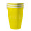 Rubies 20 American yellow recyclable cardboard cups 53 cl 1