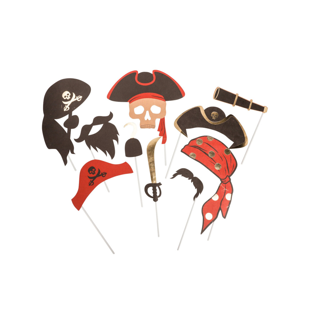 Rubies 10-Piece Pirate Photobooth Kit