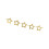Rubies 3m gold star cardboard garland 1