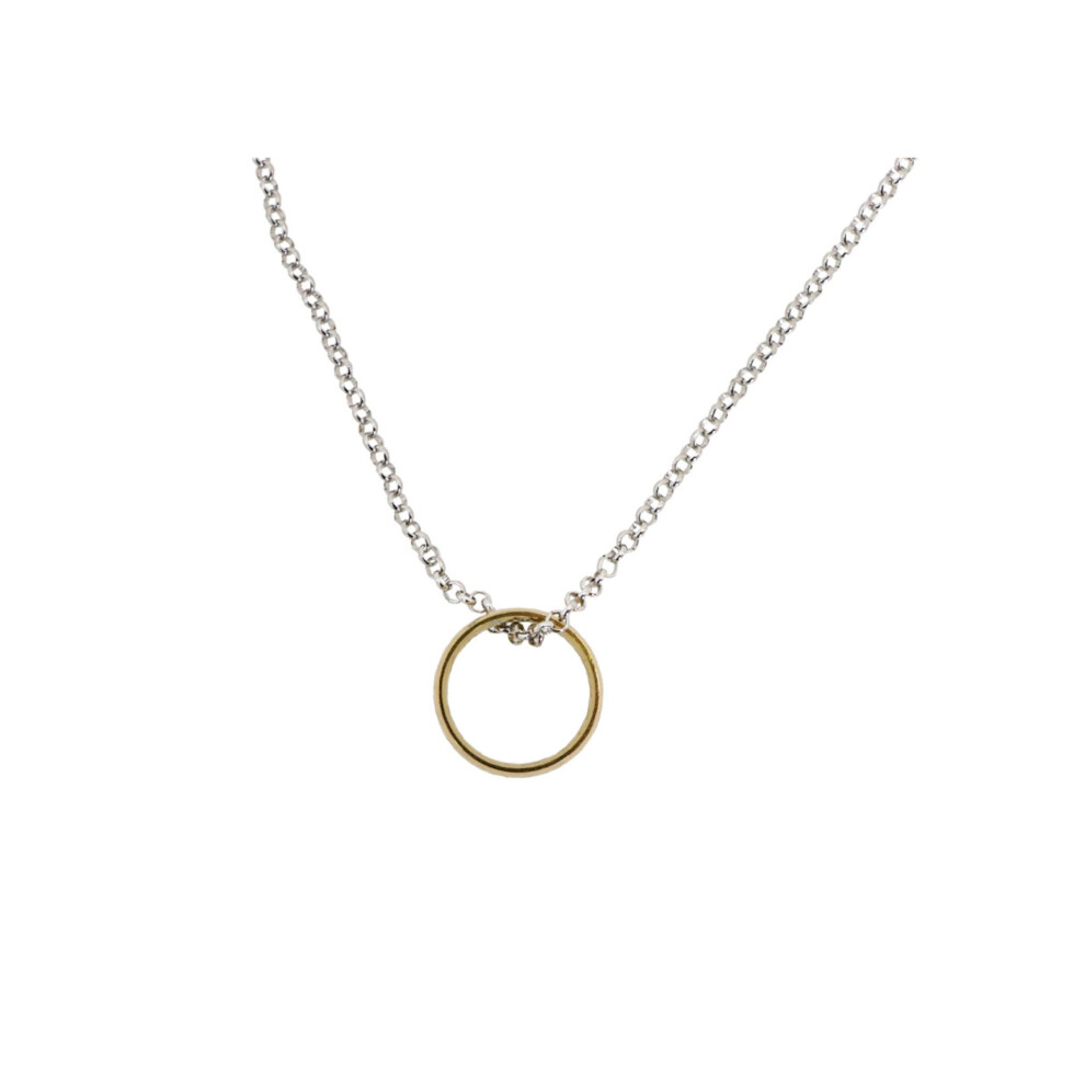 Rubies Ring Necklace Gold