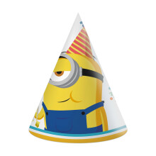 6 Minions Party Hats