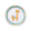 Rubies 6 White Llama Paper Plates 23 cm 1