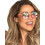 Rubies Adult pink round prism glasses 4