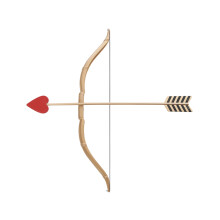 Valentine's Day Cupid's Bow and Arrow