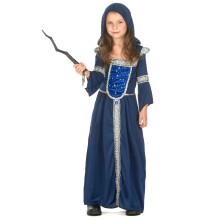 Midnight blue magician costume for girls